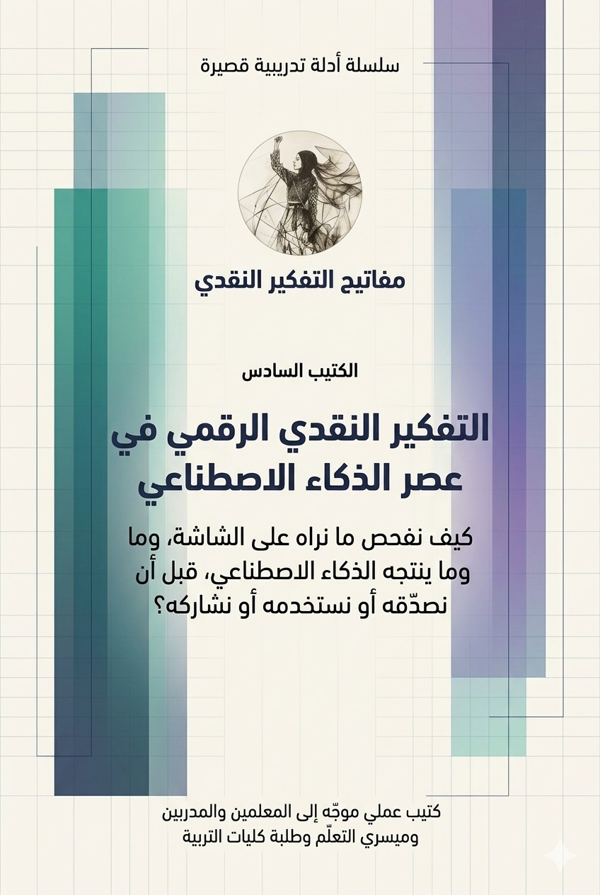 غلاف التفكير النقدي الرقمي في عصر الذكاء الاصطناعي